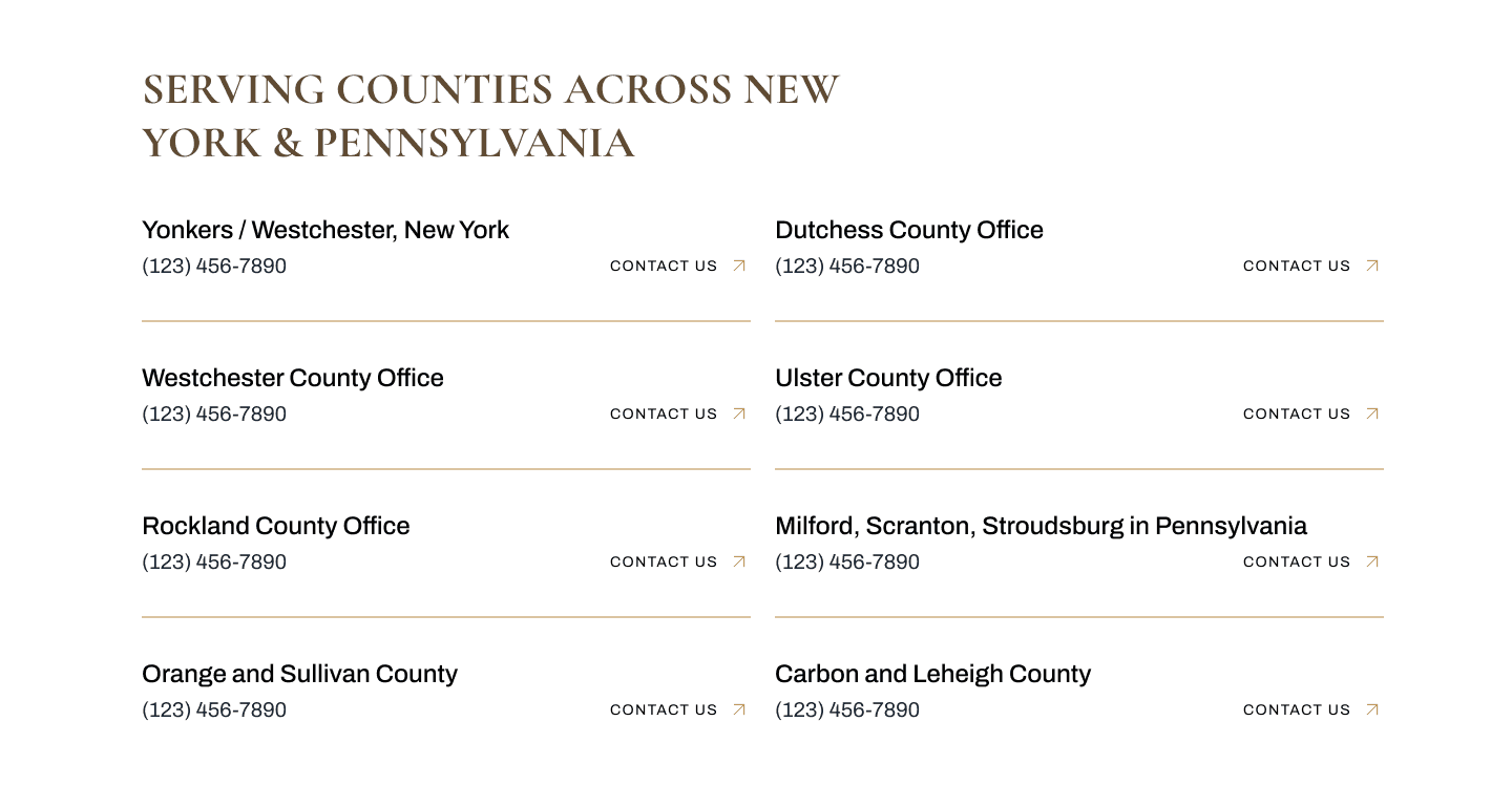 Guardian Bail Bonds Serving Areas Section