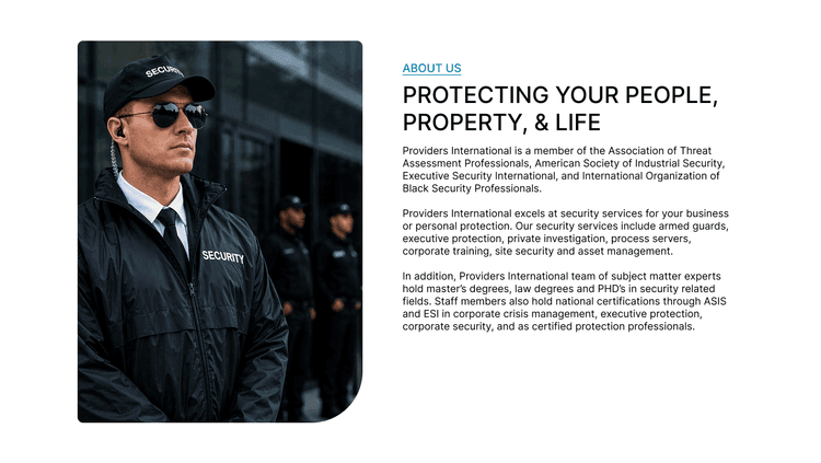 Proivder International Services project visual 4
